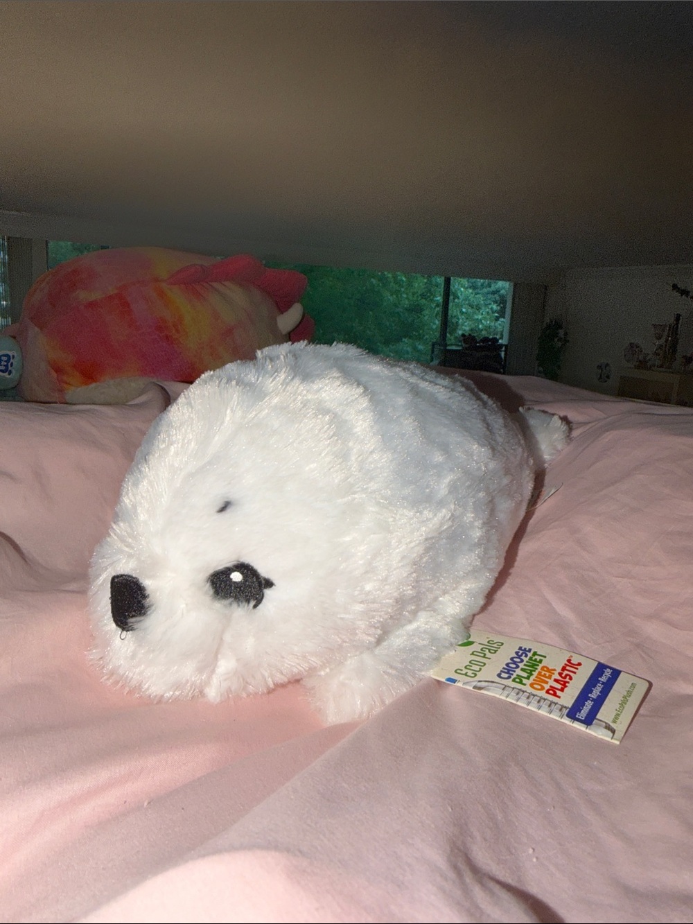 White Plush Seal Stuffed Animal – Soft Cuddly Toy